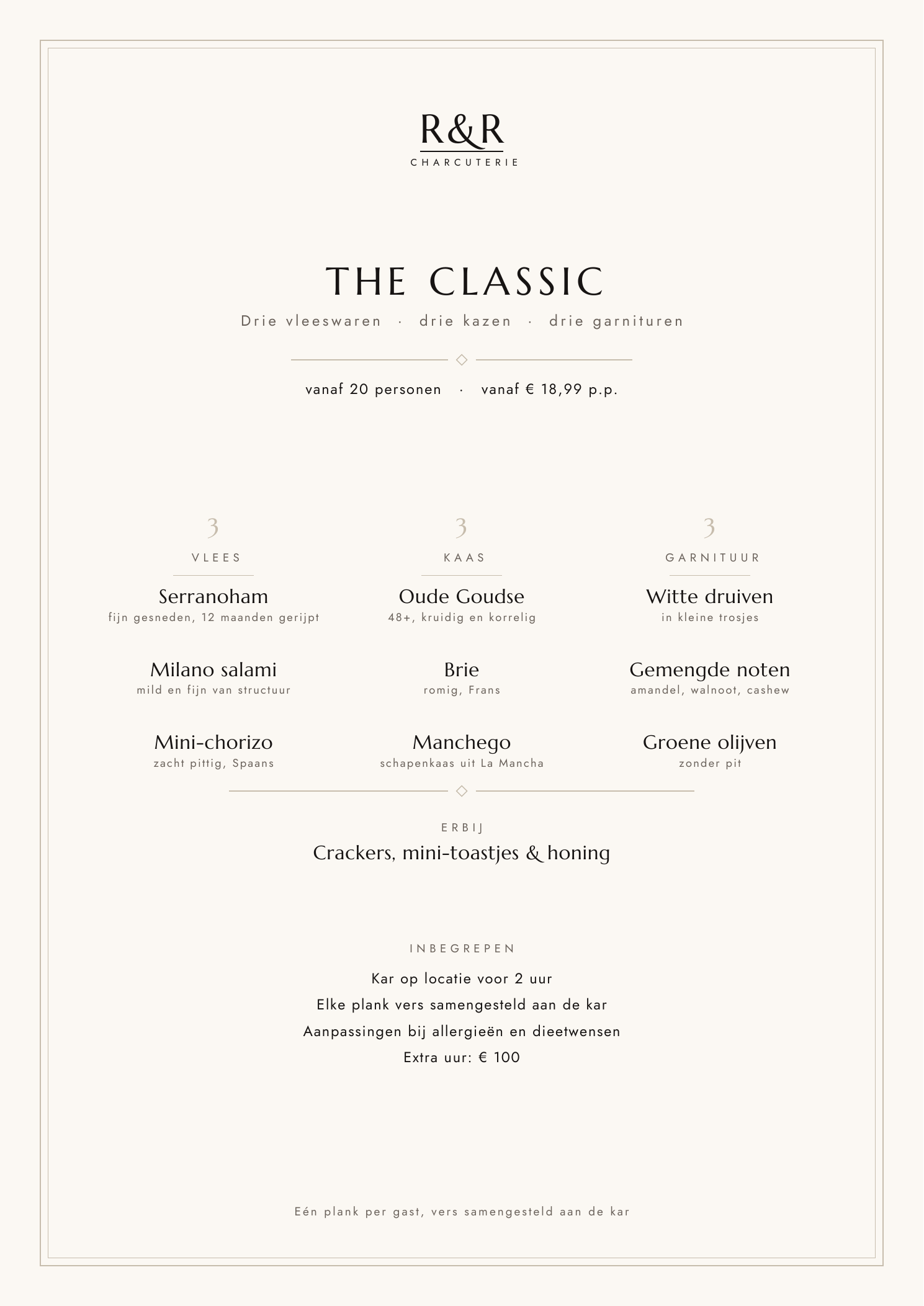 The Classic menu